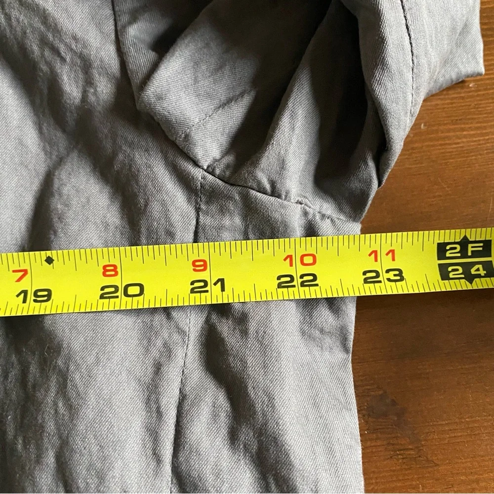 Monarchy Men’s Gray Cotton Metal Canvas Button Jacket Pockets Lined Y2K Size XL - Picture 12 of 14